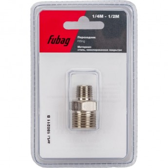 Переходник FUBAG 180211 B (1/4"М — 1/2"M; блистер)