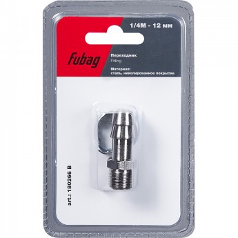 Переходник FUBAG 1/4"М на елочку 12мм с обжимным кольцом 12x17мм_блистер 1 шт 180266B Переходник FUBAG 1/4"М на елочку 12мм с обжимным кольцом 12x17мм_блистер 1 шт 180266B