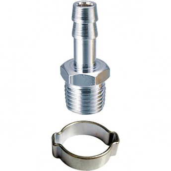 Переходник FUBAG 1/4"M на елочку 6мм с обжимным кольцом 6x11мм Переходник FUBAG 1/4"M на елочку 6мм с обжимным кольцом 6x11мм