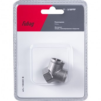 Переходник FUBAG Y - 3/8"FFF_блистер 1 шт Переходник FUBAG Y - 3/8"FFF_блистер 1 шт