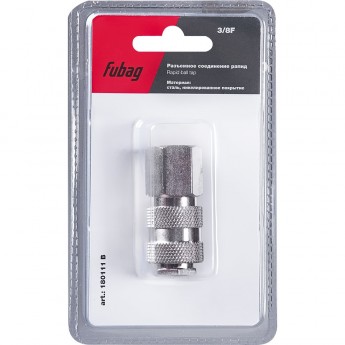 Разъемное соединение рапид (муфта) FUBAG_3/8"F_внутр.резьба_блистер 1 шт Разъемное соединение рапид (муфта) FUBAG_3/8"F_внутр.резьба_блистер 1 шт